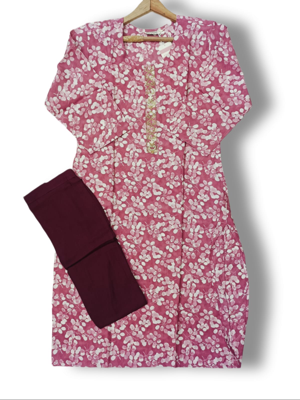 PRINTED MODAL SILK KURTI PANT SET